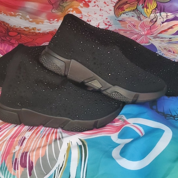 KNEE HIGH RHINESTONE SNEAKERS - Picture 5 of 15